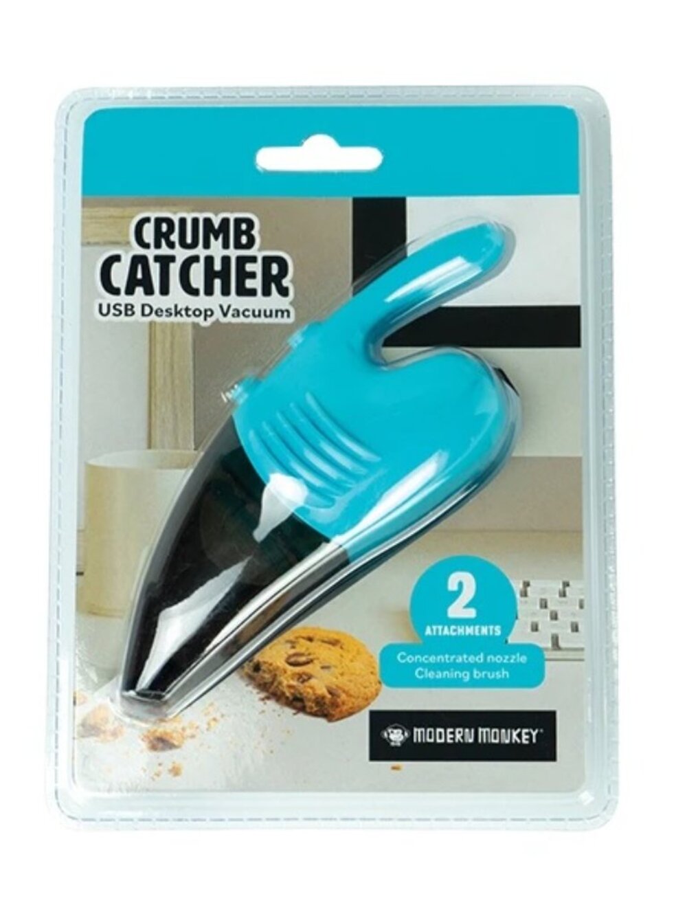 Brand New Sealed Modern Monkey Crumb Catcher USB Desktop Vacuum